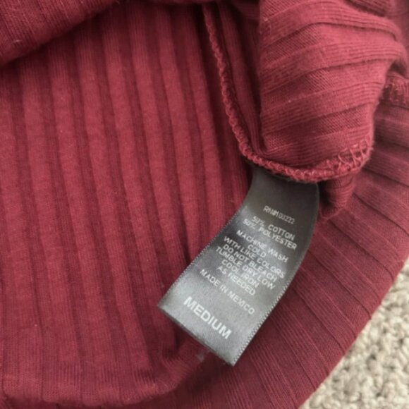 Luna Chix Burgundy Fitted Mini Dress Size Medium Tie Front Cotton Blend - Picture 4 of 7